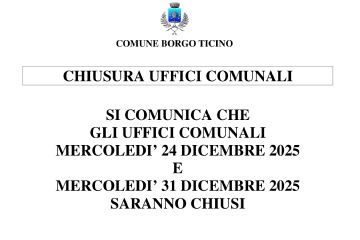 Chiusura uffici comunali